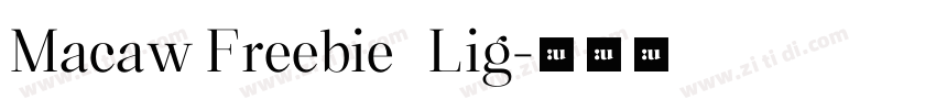 Macaw Freebie   Lig字体转换